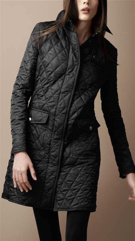 quilted trench coat burberry|burberry brit trench coat women's.